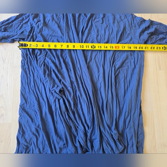 J. Jill Wearever Open Front Draped Top Size Large Tall - Picture 4 of 6